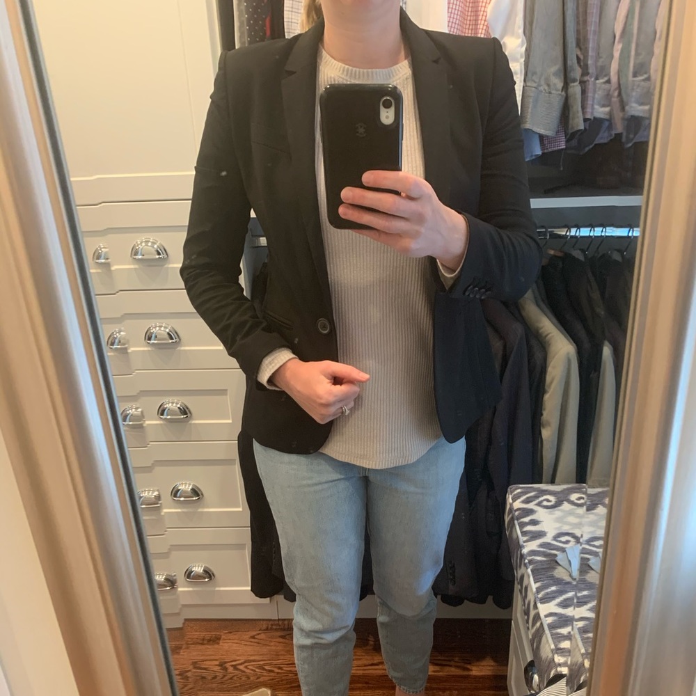 J Crew 1035 Black Blazer